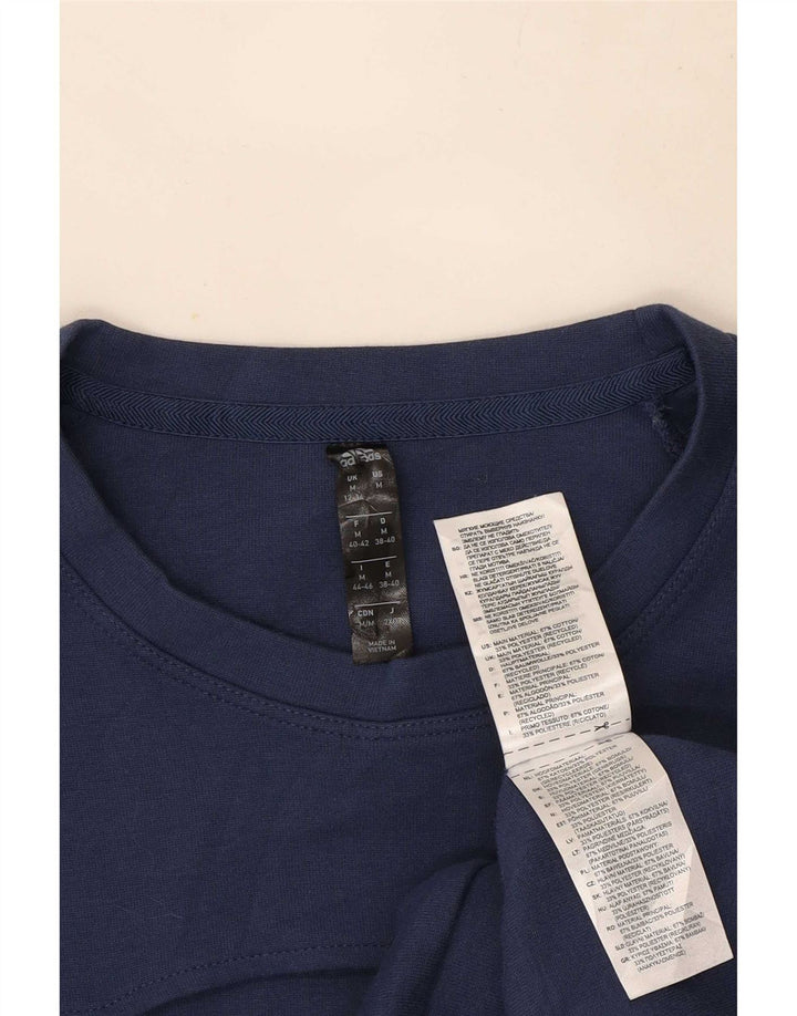Felpa da donna Adidas Jumper UK 12/14 Medium Navy Blue Cotton