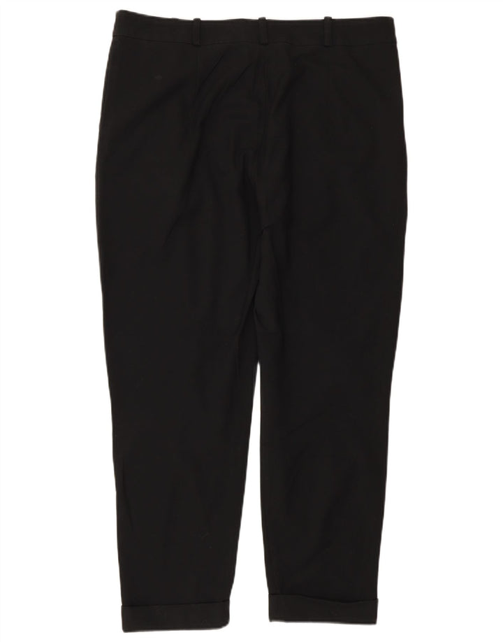 Pantaloni corti affusolati da donna Zara EU 40 medi W30 L25 poliestere nero