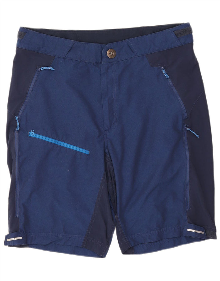 Pantaloncini cargo grafici da uomo Berghaus XL W36 blu navy in poliammide