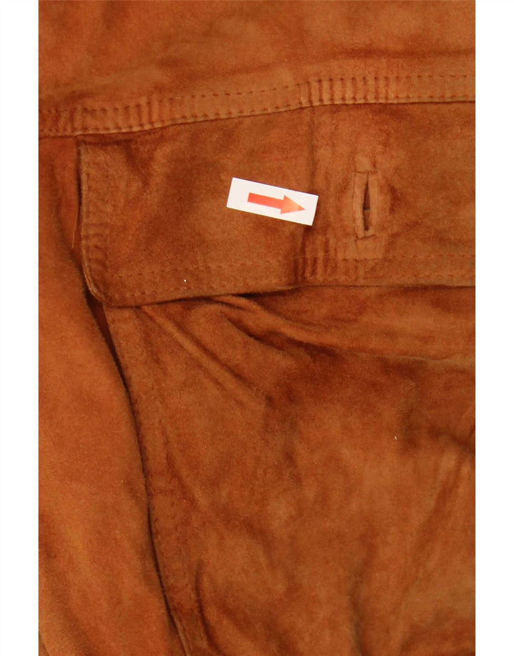 Piellini Bomber Uomo in Pelle Scamosciata IT 56 3XL Beige
