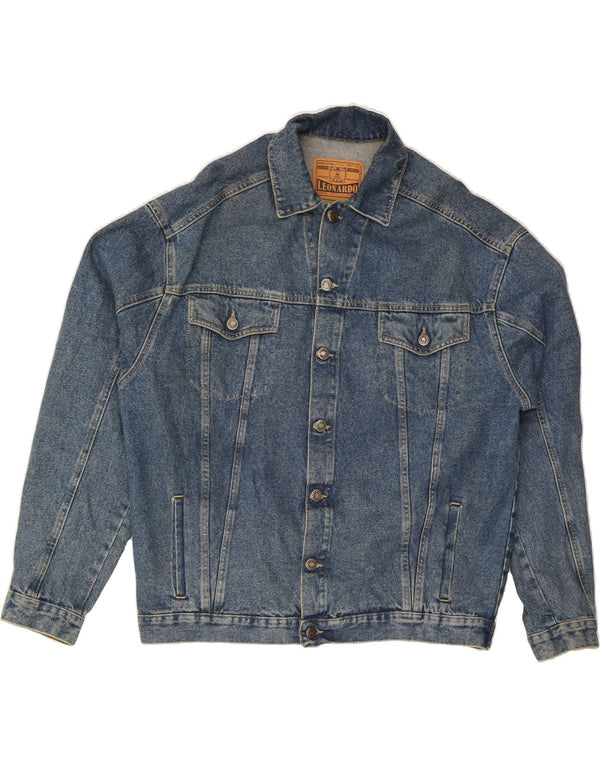 Giacca di jeans da uomo VINTAGE UK 40 grande cotone blu
