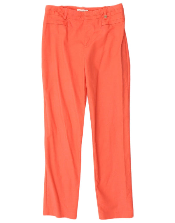 Pantaloni casual dritti da donna Calvin Klein US 2 XS W28 L28 Arancioni