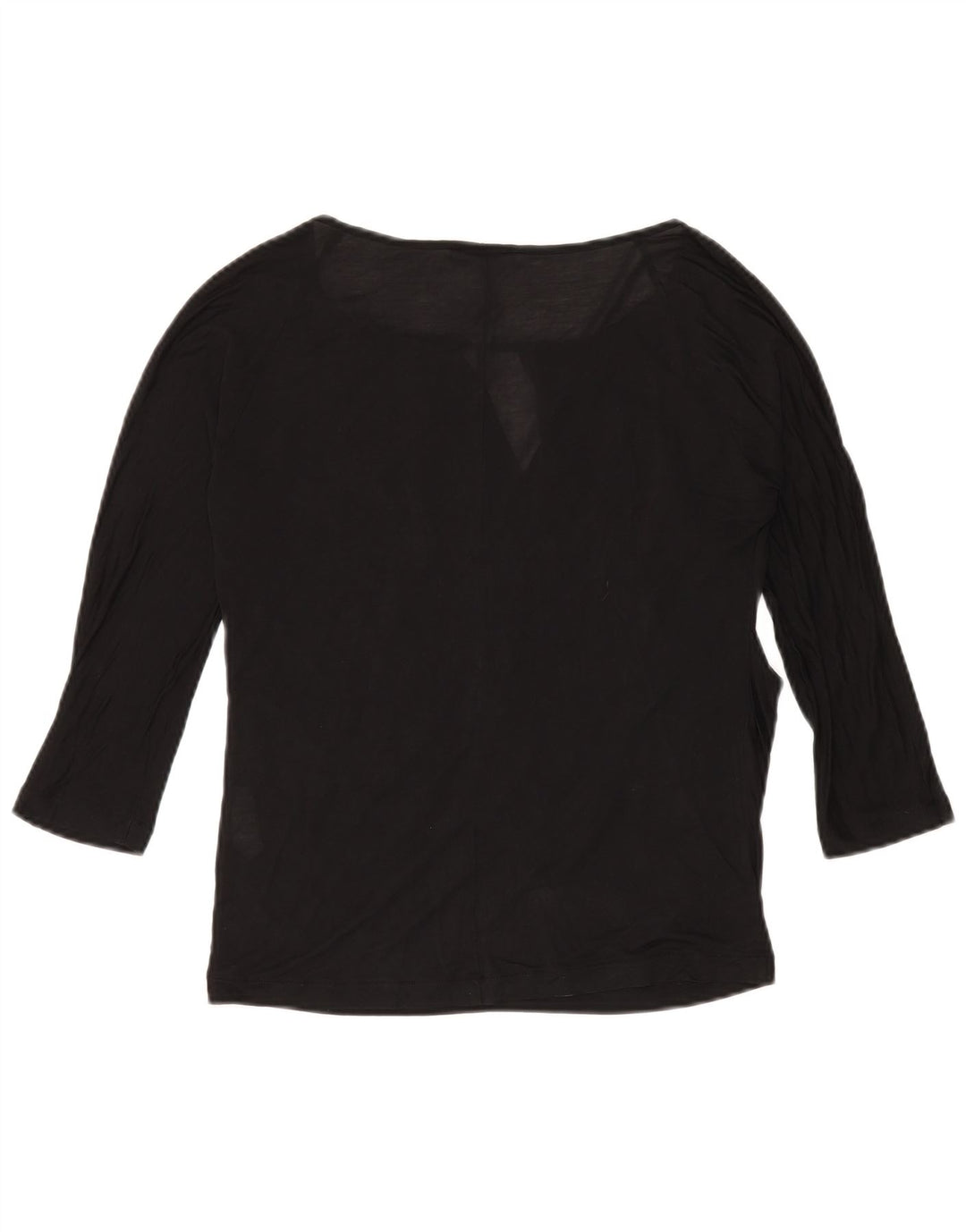 Max & Co. Top da donna manica 3/4 UK 14 seta nera media
