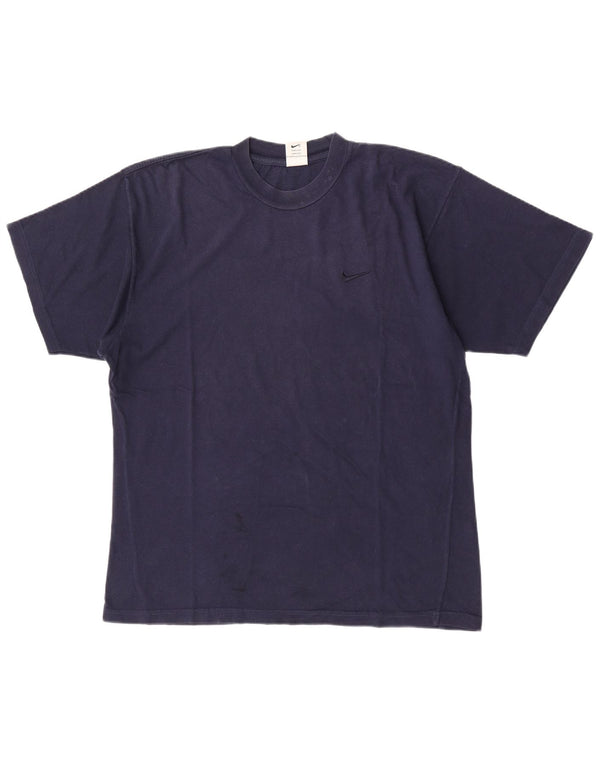 T-shirt da uomo Nike Top Large in cotone blu navy