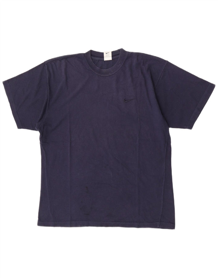 T-shirt da uomo Nike Top Large in cotone blu navy