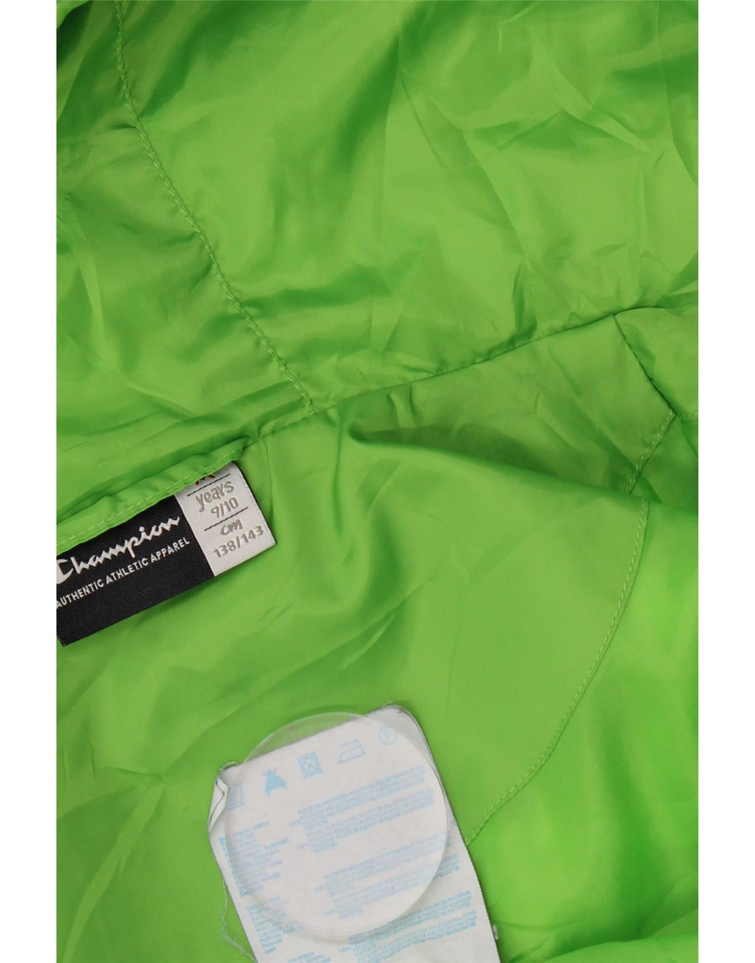 Gilet imbottito con cappuccio Champion da ragazzo 9-10 anni in poliestere verde