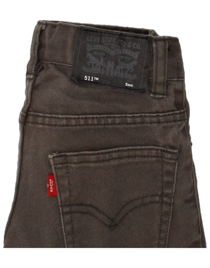 LEVI'S Boys 511 Slim Jeans 4-5 Years W20 L18 Grey Cotton Vintage Levi's and Second-Hand Levi's from Messina Hembry 