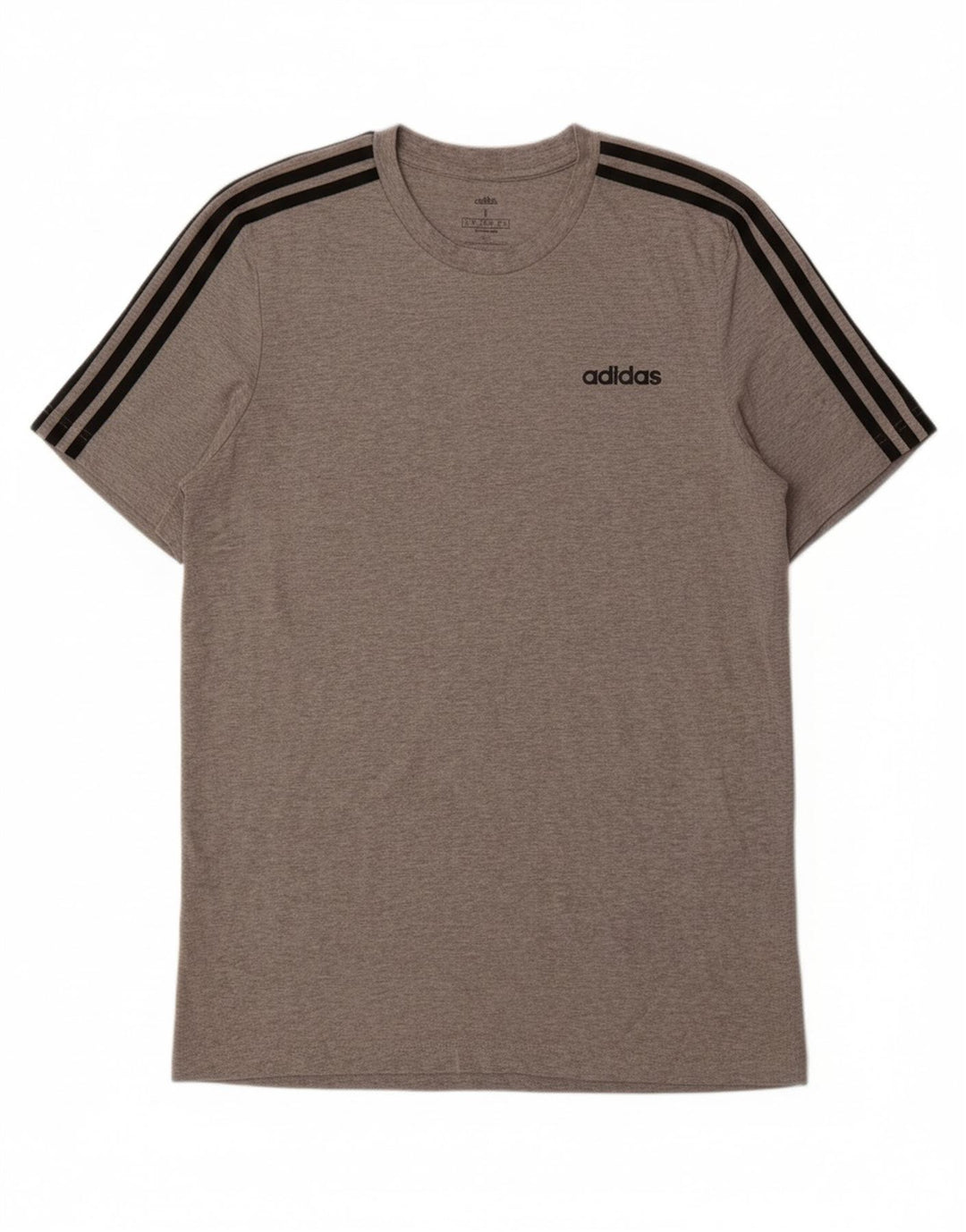 ADIDAS Mens T-Shirt Top Large Grey Cotton