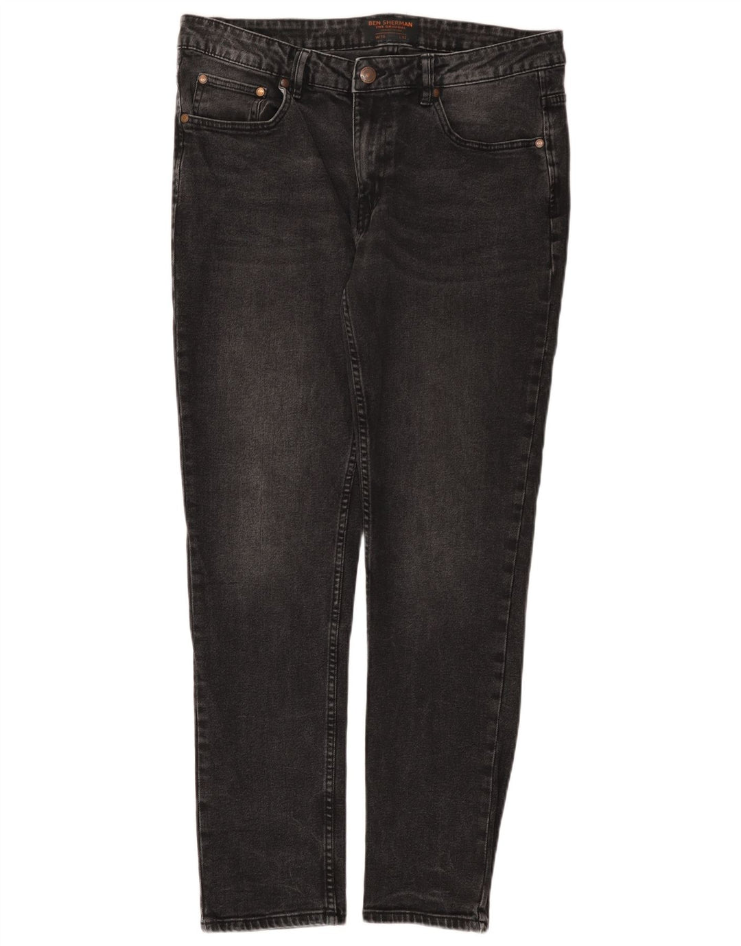 Jeans slim Brighton da uomo Ben Sherman W36 L32 cotone nero