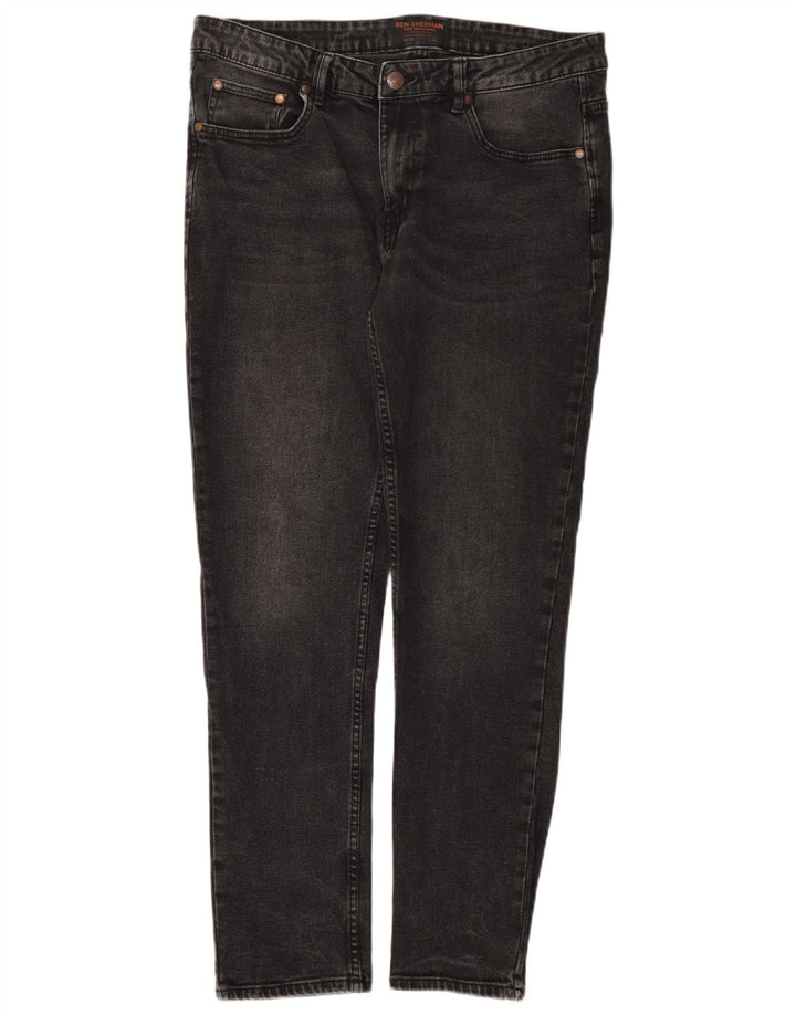 Jeans slim Brighton da uomo Ben Sherman W36 L32 cotone nero