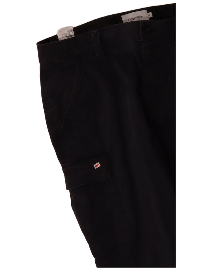 Pantaloncini cargo da uomo Calvin Klein IT 48 Medium W34 Blu Navy Cotone