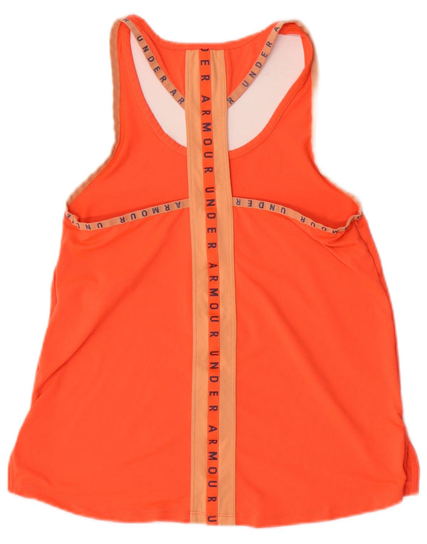 Canottiera grafica da donna Under Armour Heat Gear UK 6 XS arancione Colourblock