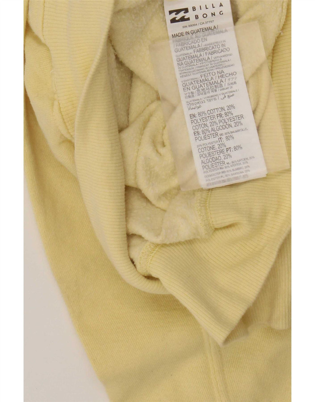 Felpa oversize grafica da donna Billabong UK 14 Medium Giallo