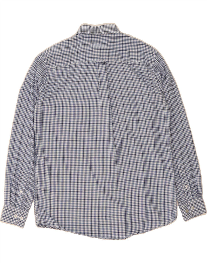 JAMES PRINGLE Mens Shirt Medium Blue Houndstooth Cotton Vintage James Pringle and Second-Hand James Pringle from Messina Hembry 