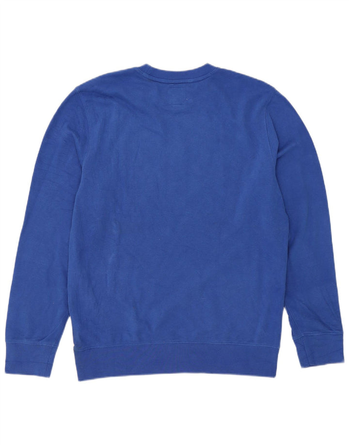 Gap Felpa con grafica da donna Maglione UK 14 Cotone blu medio