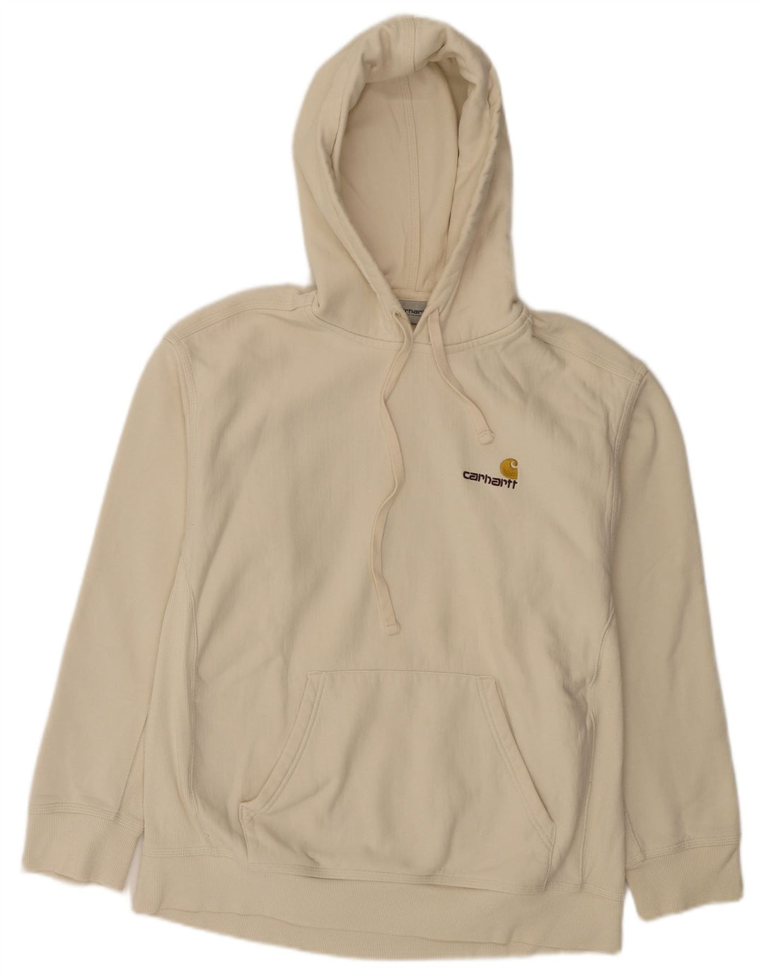 Maglione con cappuccio da uomo Carhartt grande in cotone bianco