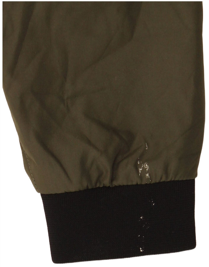 Giacca a vento con cappuccio da uomo Jack & Jones UK 36 Small Poliestere kaki