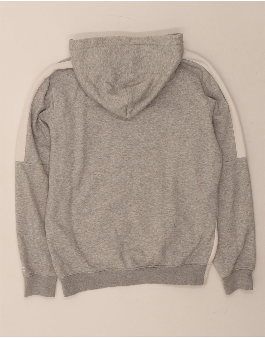 CHAMPION Mens Hoodie Jumper Small Grey Colourblock Cotton Vintage Champion and Second-Hand Champion from Messina Hembry 