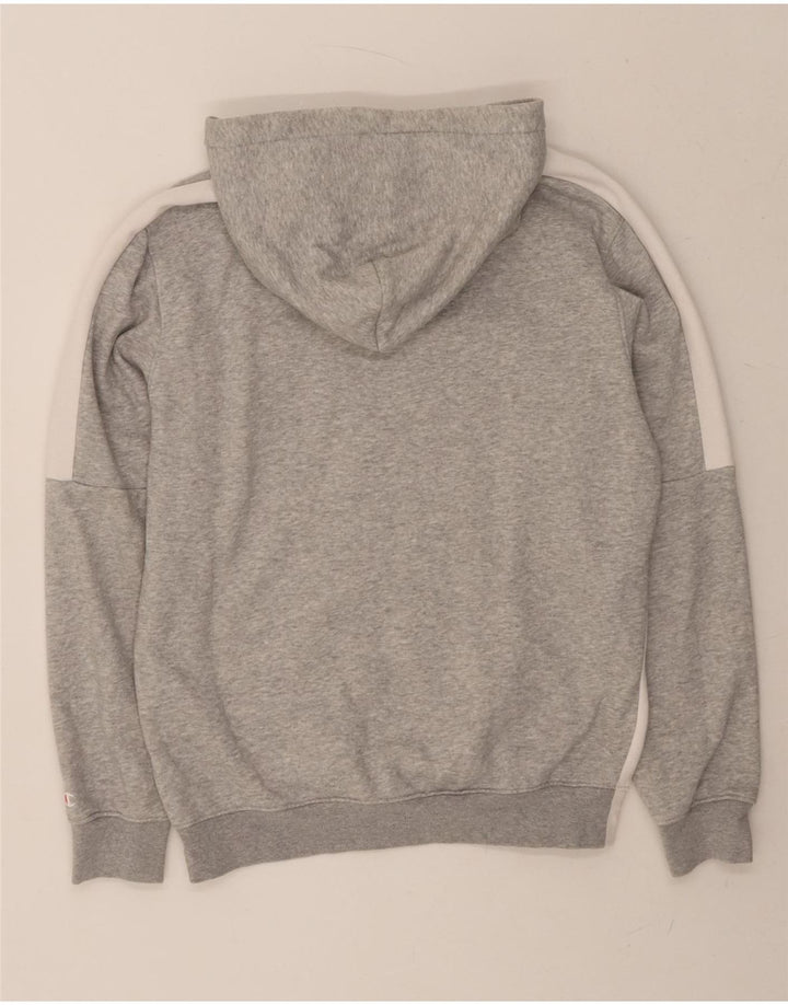 CHAMPION Mens Hoodie Jumper Small Grey Colourblock Cotton Vintage Champion and Second-Hand Champion from Messina Hembry 