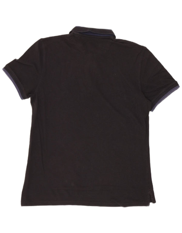 Polo da uomo vestibilità casual Massimo Dutti XL color block nero