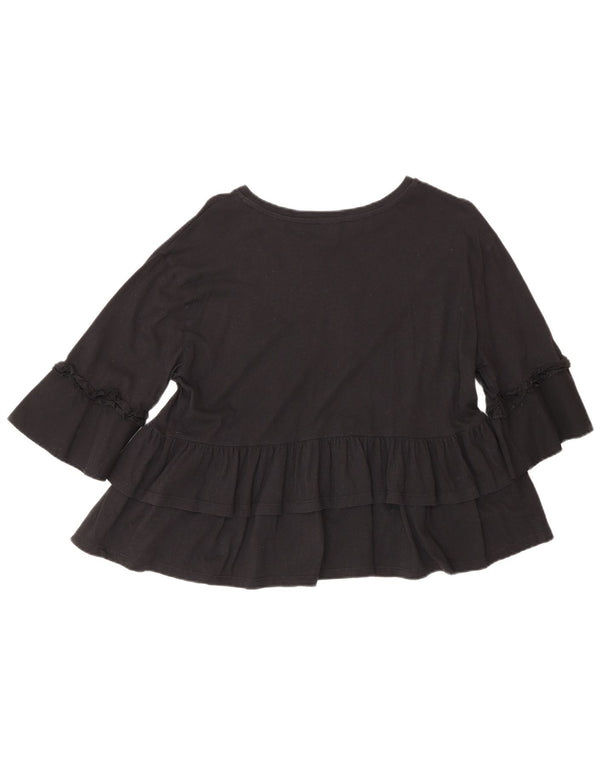 Camicetta da donna con maniche a 3/4 Benetton Top US 4 Small Nera
