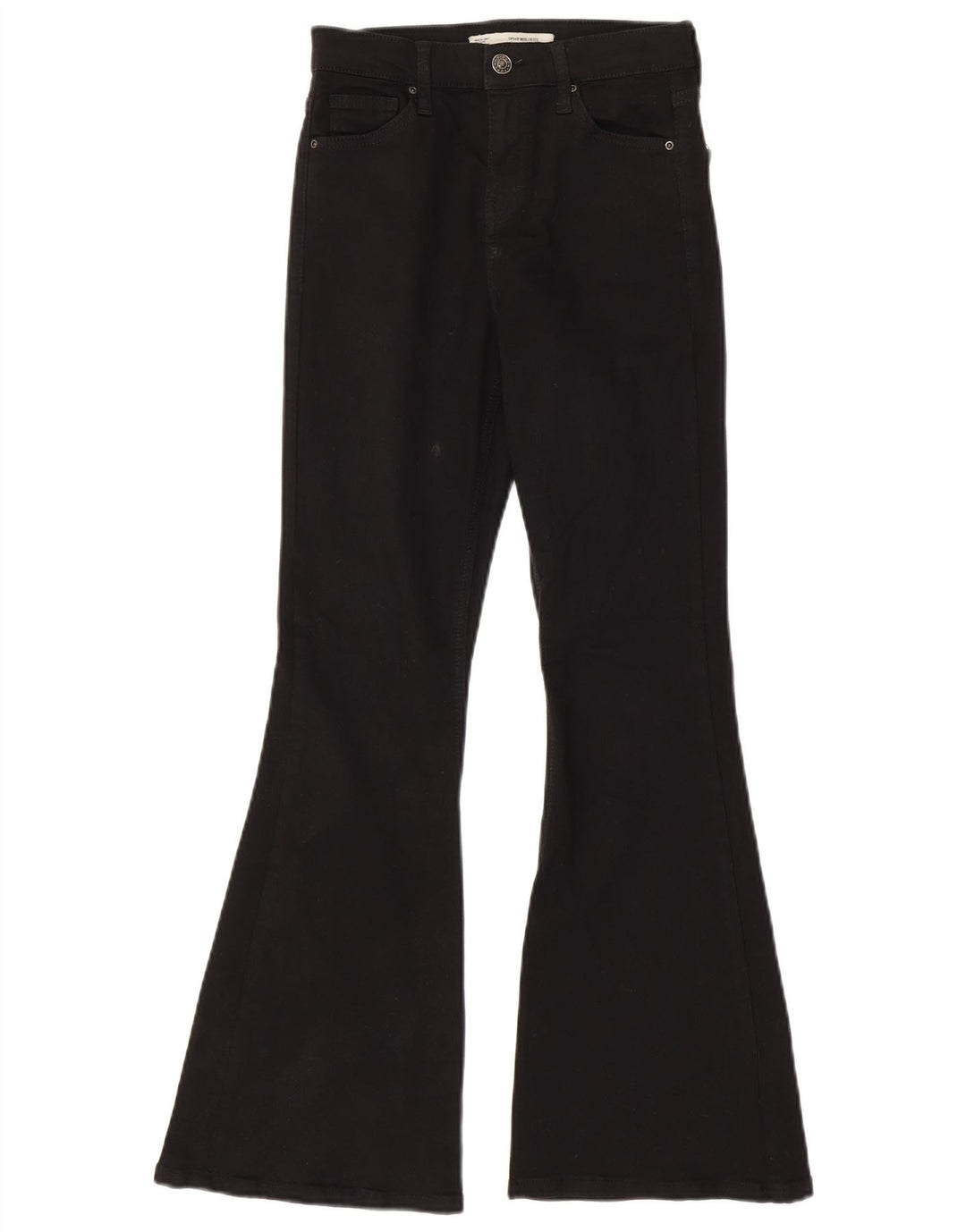 Jeans svasati da moto da donna Topshop W26 L28 cotone nero