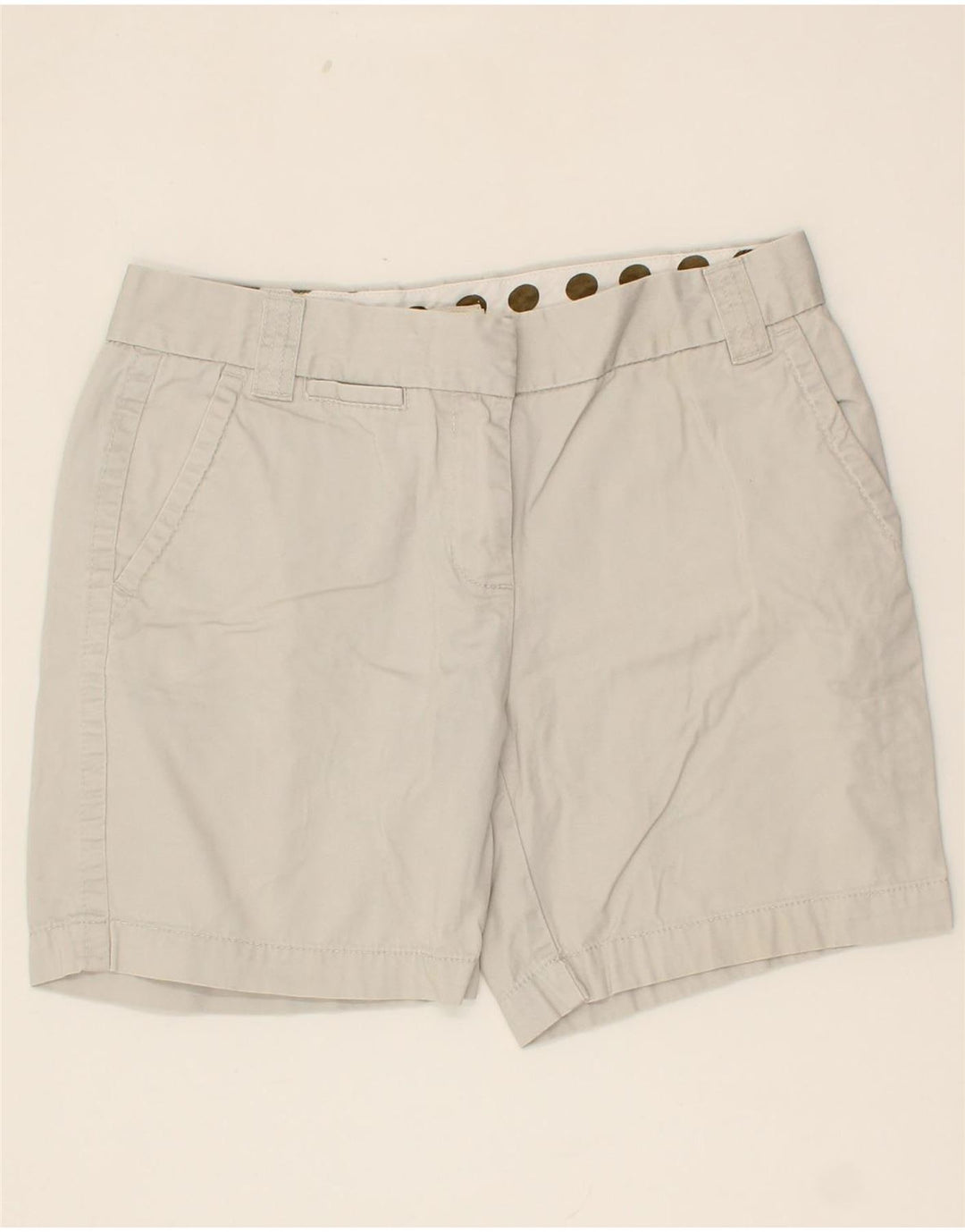 J. CREW Womens Chino Shorts US 4 Small W32  White Cotton Vintage J. Crew and Second-Hand J. Crew from Messina Hembry 