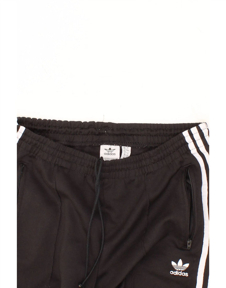 ADIDAS Womens Tracksuit Trousers UK 12 Medium Black Polyester Vintage Adidas and Second-Hand Adidas from Messina Hembry 