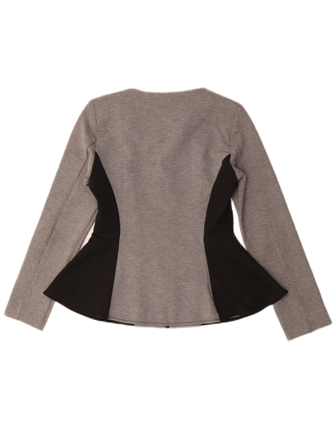 Giacca blazer da donna con zip intera Topshop UK 10 Small Grey Colourblock