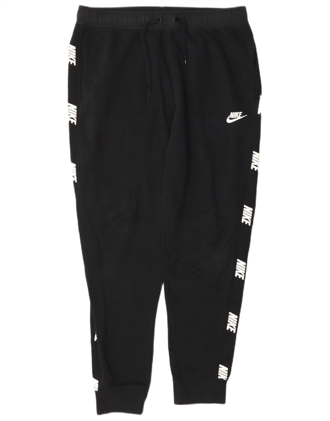 Pantaloni da tuta con grafica Nike da uomo, pantaloni da jogging, cotone medio nero
