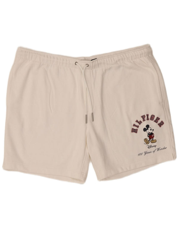 Pantaloncini sportivi grafici Disney da uomo Tommy Hilfiger 2XL cotone bianco
