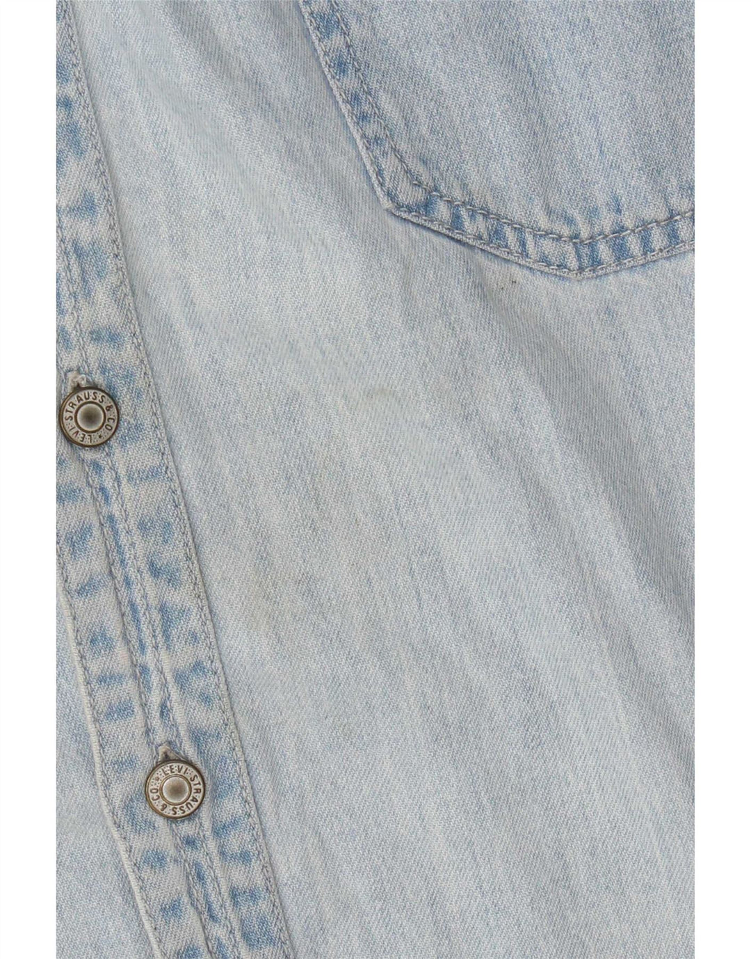 Camicia di jeans da uomo Levi's XL in cotone blu