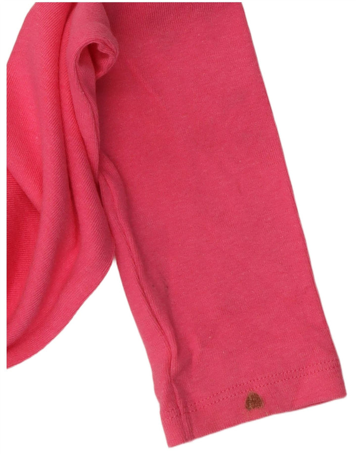 Top corto da donna Zara a maniche lunghe UK 12 cotone rosa medio