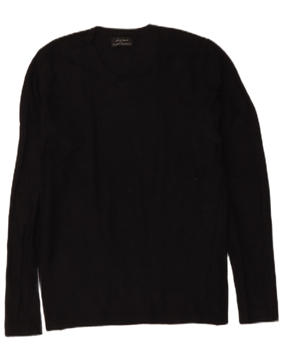 Maglione Zara da uomo con scollo a V piccolo nero