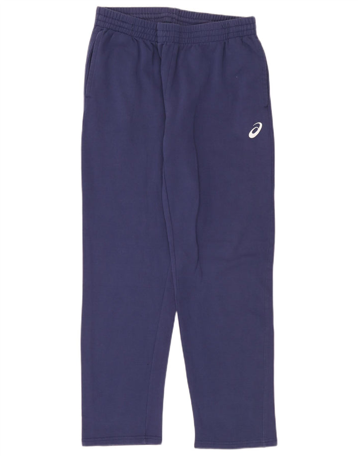 Pantaloni da tuta da uomo Asics grandi in cotone blu navy