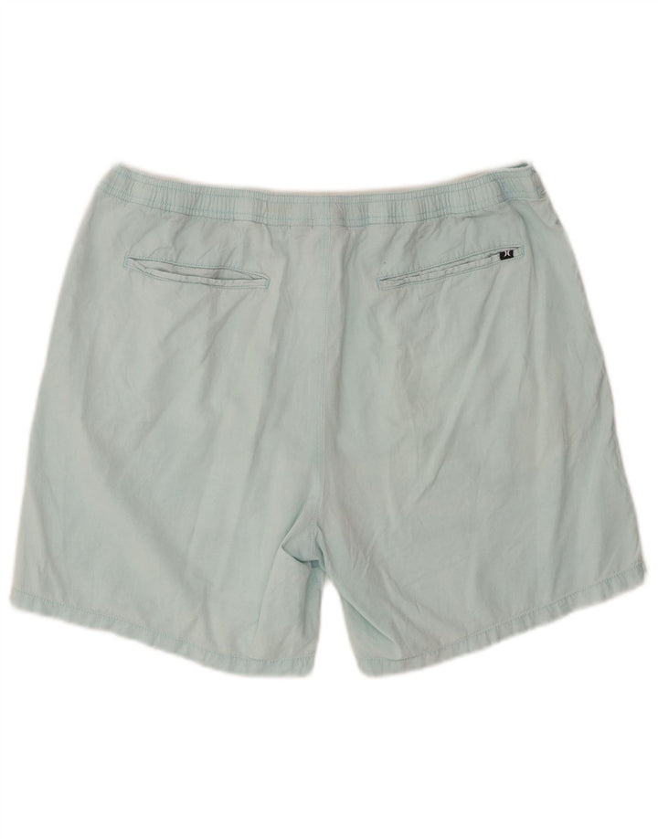 Pantaloncini chino da uomo Hurley grandi W36 in cotone blu