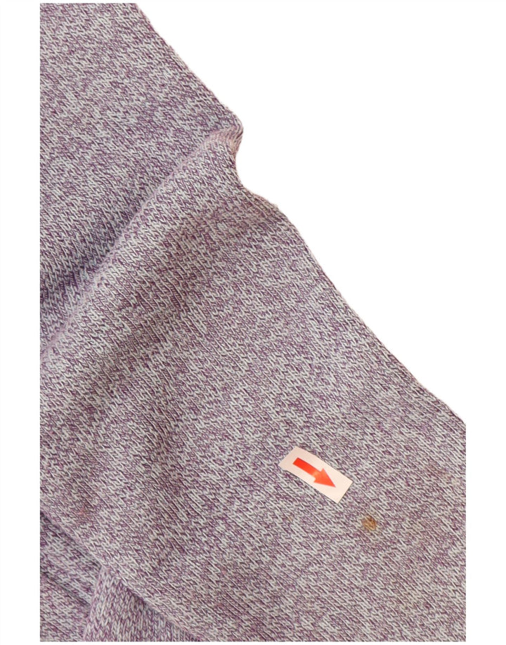 Maglione da donna con collo con zip Weird Fish UK 14 Grande poliestere viola