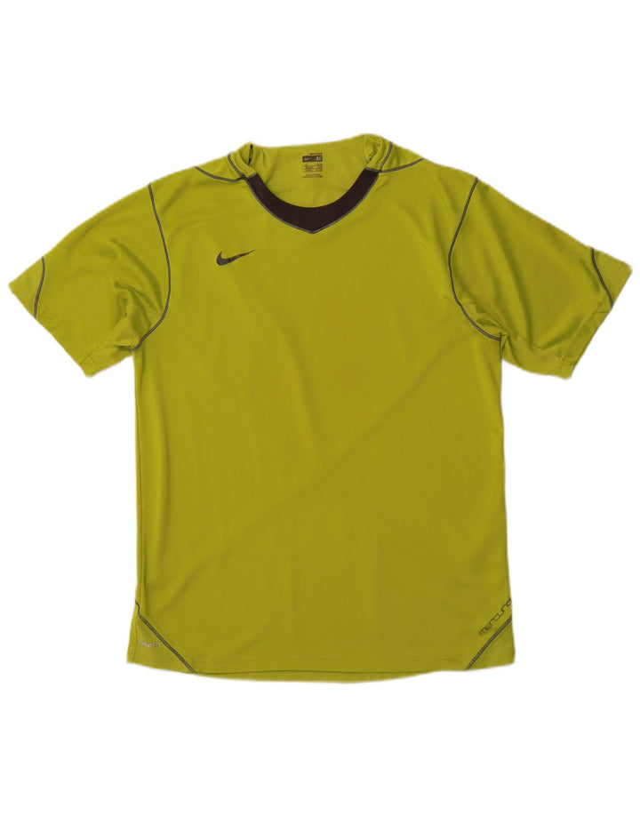 T-shirt NIKE Mercurial da uomo, top in poliestere color block verde medio