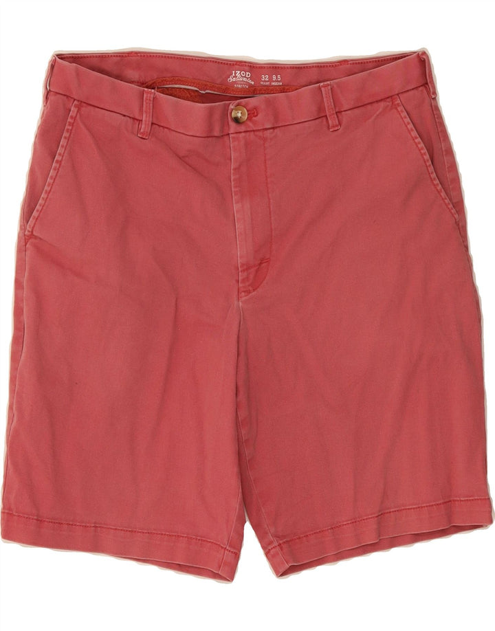 IZOD Mens Salt Water Chino Shorts W32 Medium Red Cotton Vintage Izod and Second-Hand Izod from Messina Hembry 