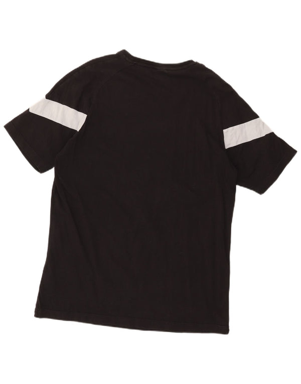 Puma T-shirt da uomo Top Large in cotone color block nero