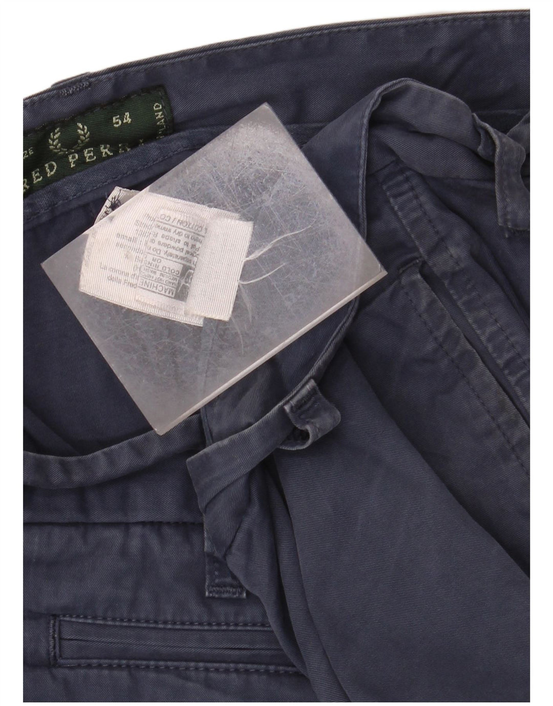 Pantaloncini chino da uomo FRED PERRY IT 54 2XL W38 Cotone blu navy