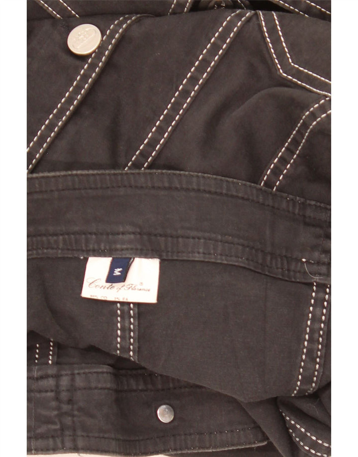 Giacca utility da donna Conte of Florence UK 12 cotone nero medio