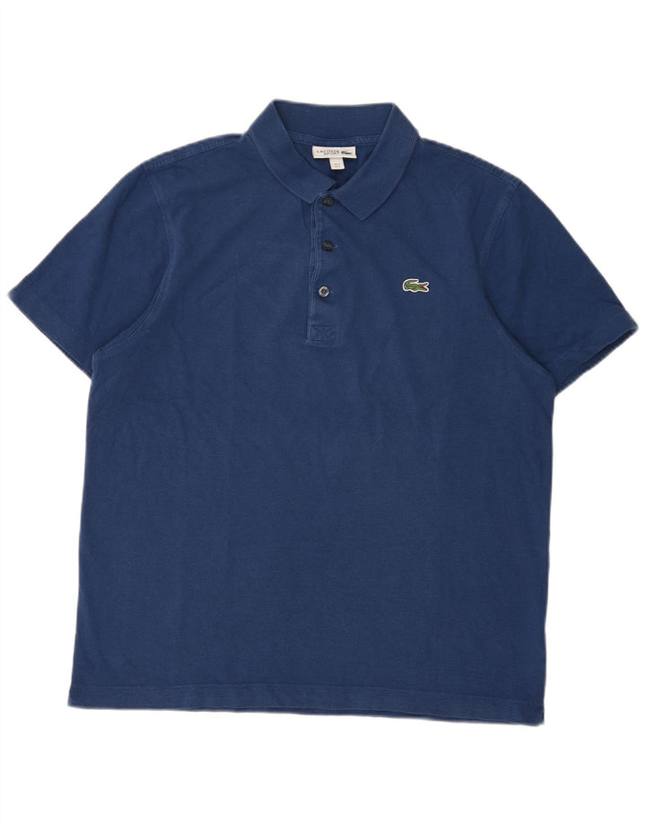 Polo da uomo Lacoste taglia 5 grande in cotone blu navy