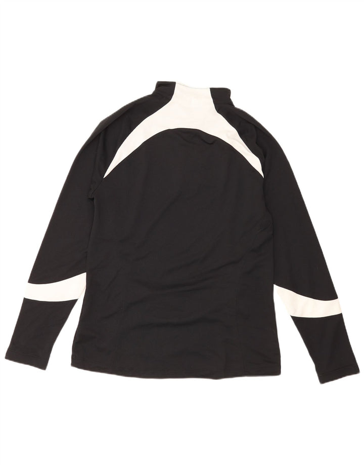 Maglietta da uomo Under Armour pullover con zip sul collo, colore nero medio
