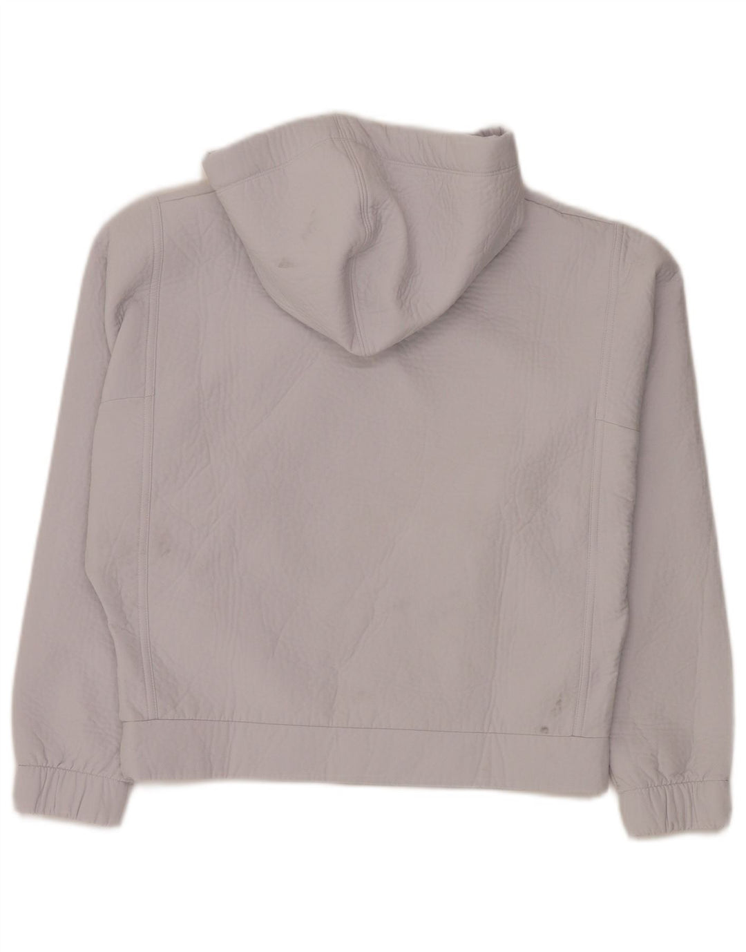 REEBOK Felpa con cappuccio oversize da donna UK 4/6 XS Poliestere bianco sporco