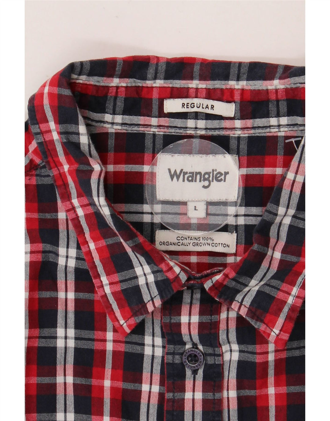 WRANGLER Camicia da uomo a maniche corte vestibilità regolare a quadri grandi multicolori