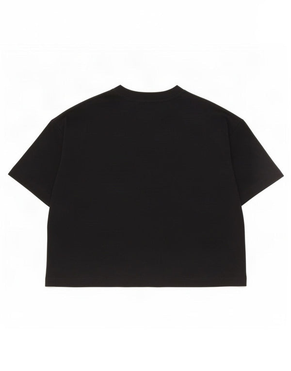 T-shirt ampia da donna Zara UK 14 cotone nero medio