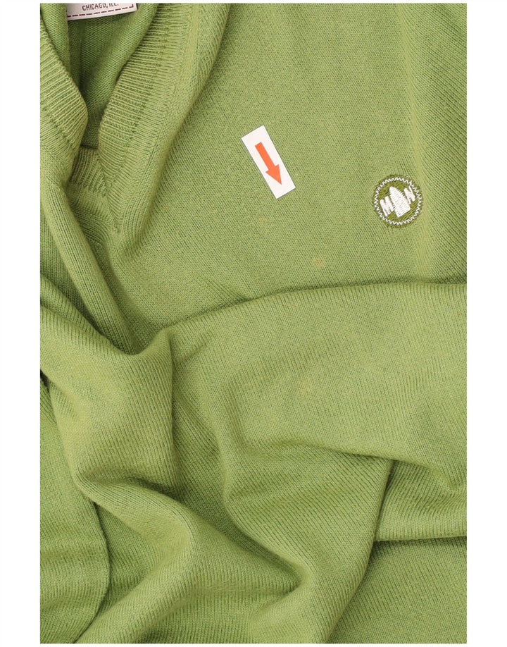Maglione maglione con scollo a V vestibilità regolare da uomo Murphy & Nye XL verde
