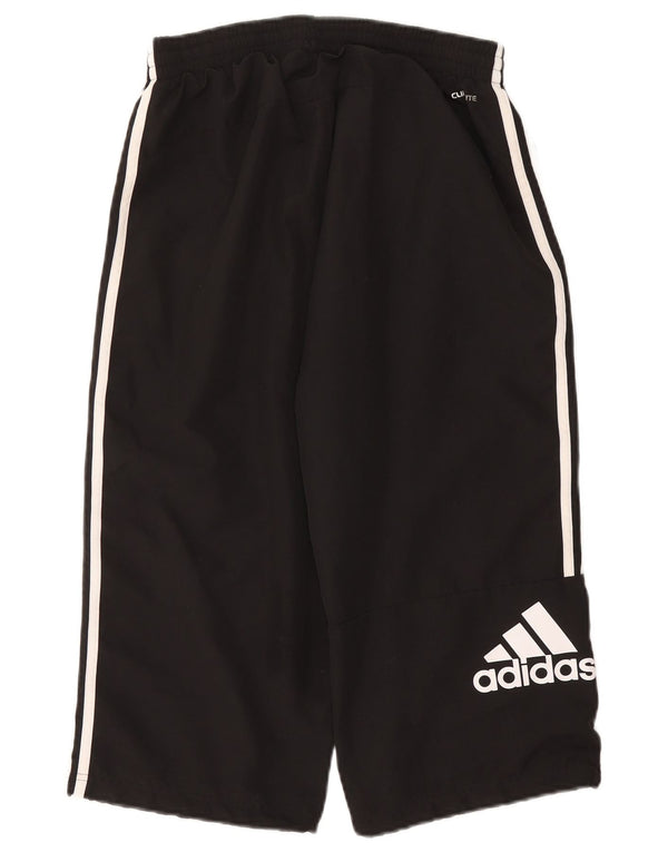 Pantaloni da tuta Adidas Climalite Graphic Capri da uomo di colore nero medio