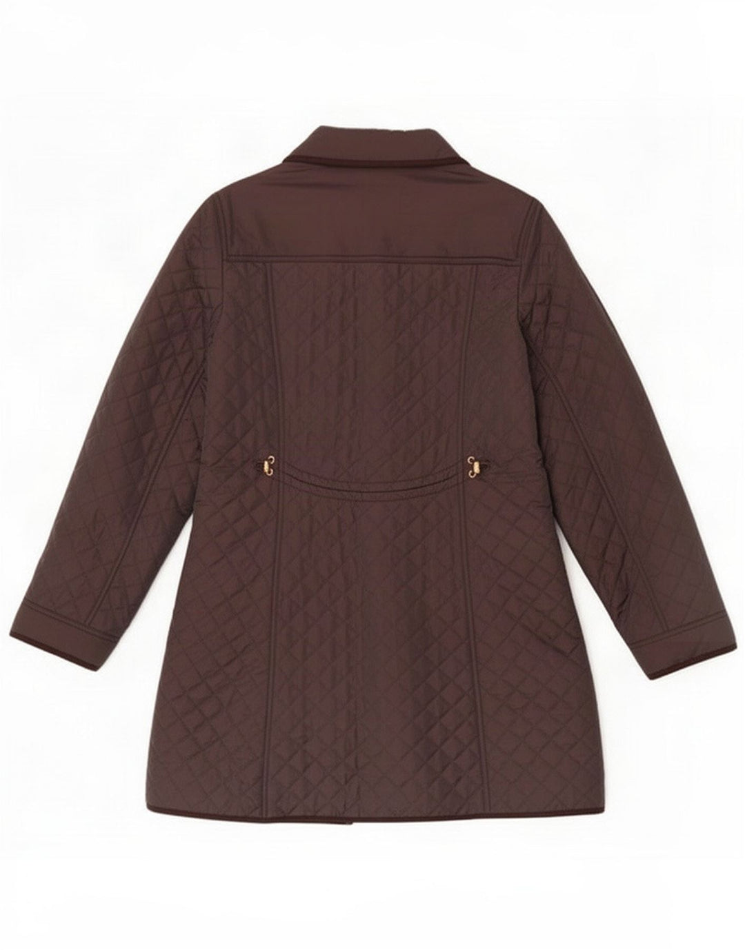 Hobbs Giacca trapuntata da donna UK 12 Nylon marrone medio